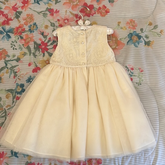 BNWT - Ralph Lauren Girls Cream Formal Baptism/Christening/Holiday Dress - Picture 4 of 9